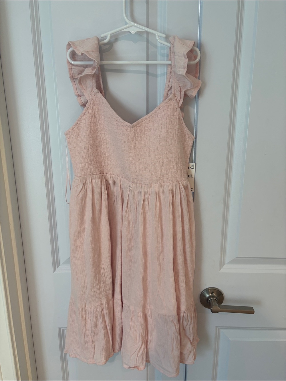Nordstrom Girls Blush Ruffle Strap Sundress